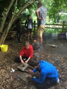 69th Bath Scouts firelighting by the River Avon © Alex Hazle